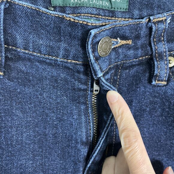 LRL Lauren Jeans Co Ralph Lauren Women Sz 4 28x29 Classic Straight Blue Jeans - Picture 4 of 12